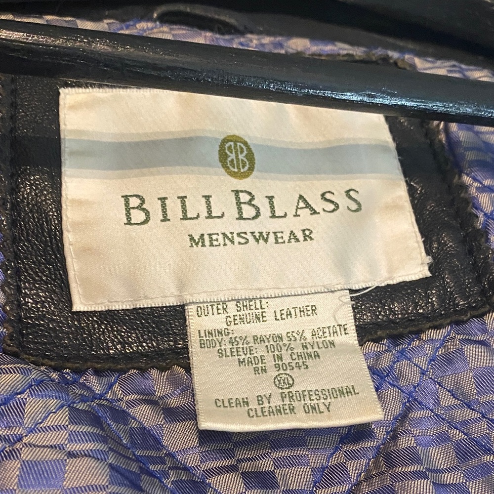 Bill Blass Black Leather Jacket
